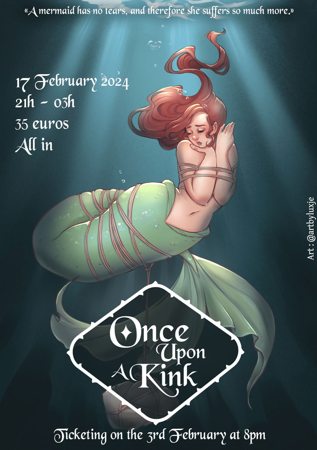 OUAK05 : A mermaid has no tears, and therefore she suffers so much more.